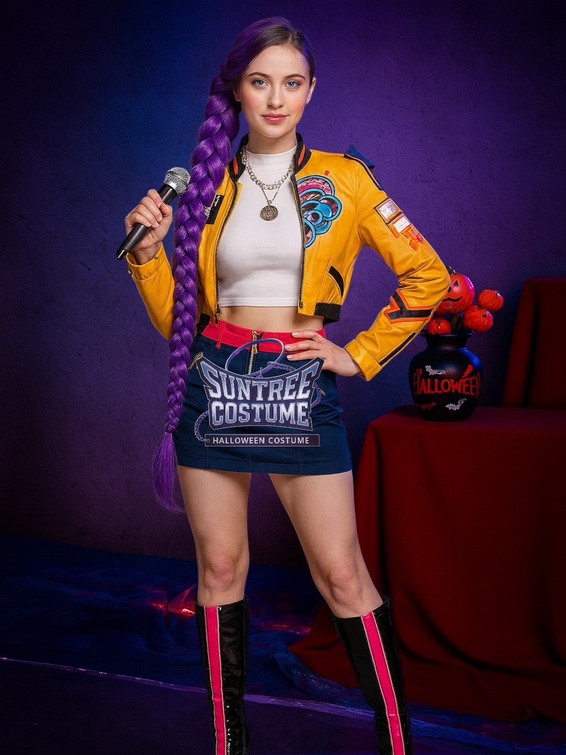 Rumi Kpop Demon Hunter Cosplay for Adults