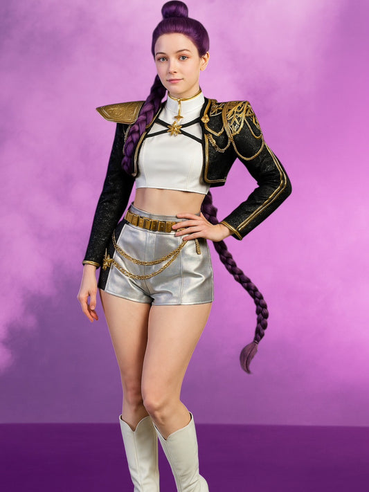 Rumi Kpop Demon Hunter Cosplay for Kids and Adults