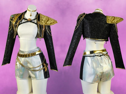 Rumi Kpop Demon Hunter Cosplay for Kids and Adults