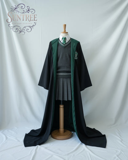 Slytherin Uniform Full Set for Kids&Adults