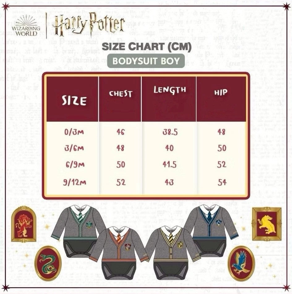 Harry Potter - Boy Bodysuit (0/3M - 9/12M)