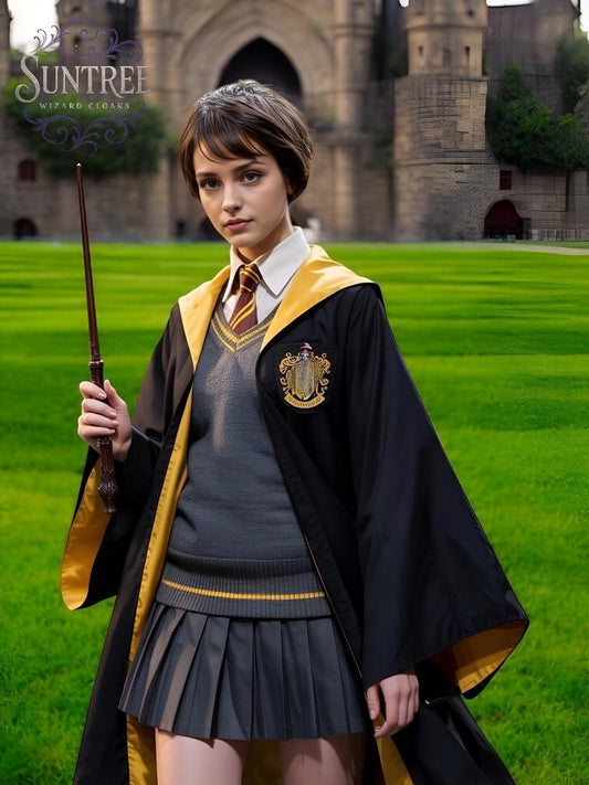 Hufflepuff Uniform Full Set for Kids&Adults